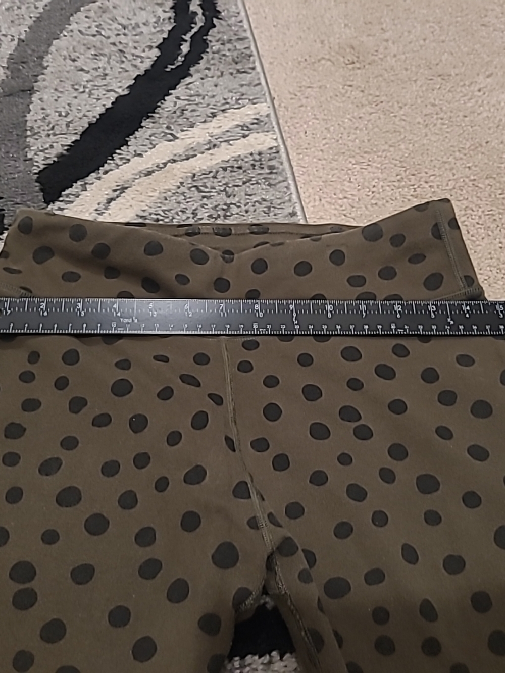 Pact organic cotton blend Olive cheetah print leggings Medium - Picture 5 of 9